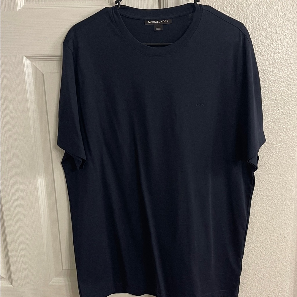 Michael Kors Men's Dark Blue Short Sleeve Tee